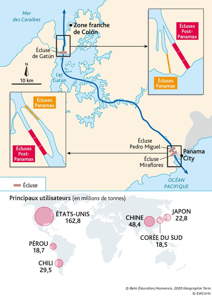Panama, un canal stratégique pour le commerce mondial - Manuel numérique max Belin