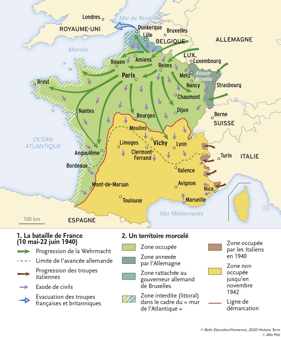 Juin 1940 En France Continuer Ou Arreter La Guerre Manuel Numerique Max Belin