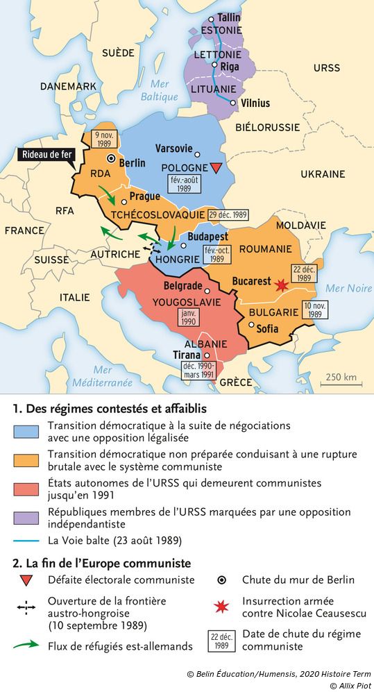 Leffondrement De Lurss Causes Manifestations Et Consequences L'année 1989 dans le monde - Manuel numérique max Belin