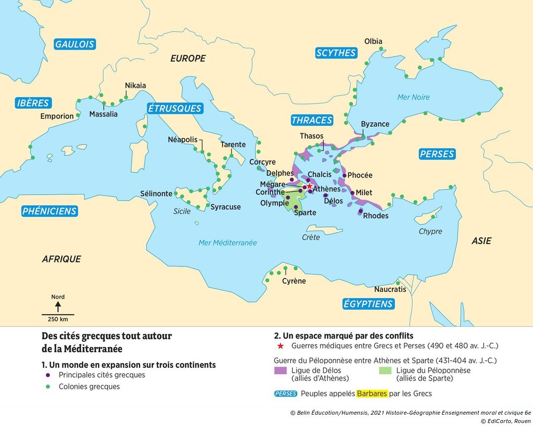 Décrypter 77+ imagen carte des cités grecques fr.thptnganamst.edu.vn